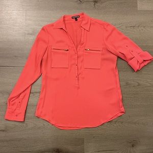 Express - Coral Dress Shirt